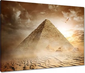 Vászonkép 80x60 Egyiptomi piramis k. Géza