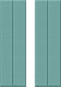 Hcs deco 3D öntapadós fali téglalapok menta csíkos bársony