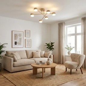 Brilagi - LED felületre szerelt csillár MONO 6xGX53/12W/230V bézs