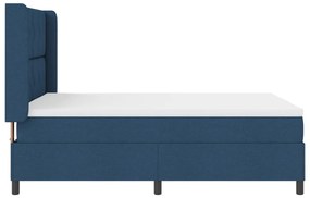 Boxspring Ágy Matrac &amp; Kék LED 140x190 cm Szövet