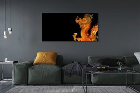 Canvas képek Japán arany sárkány 100x50 cm