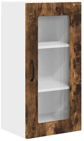 Fali konyhaszekrény 2 pcs Füstölt tölgy 40 x 31 x 80 cm Faanyag