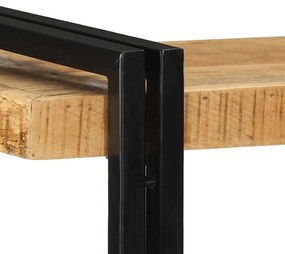 fali polc 110x33x45 cm tömör nyersfa Mango