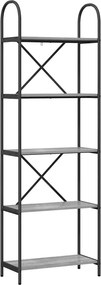 vidaXL Könyvespolc Szürke Sonoma 60 x 30 x 183 cm Faanyag