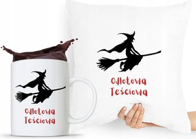 Párna Bögre Szett Ajándék Anyósnak, fényképes nyomattal