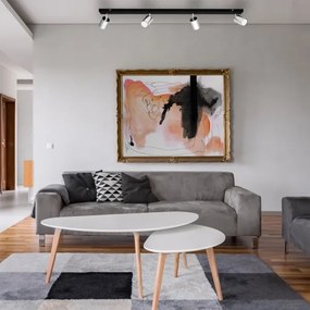 LED Spotlámpa TUNE 4xGU10/4,8W/230V matt króm/fekete