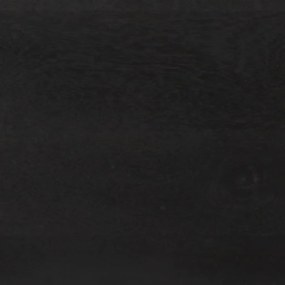 fekete és arany tömör mangófa tálalószekrény 110 x 30 x 75 cm