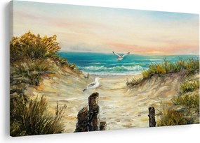 Kép - homokos tengerpart (90x60 cm)