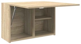 sonoma tölgyszínű szerelt fa fali fürdőszobaszekrény 60x25x40cm