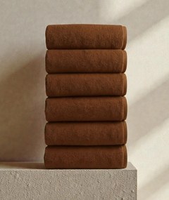 Törülköző, barna, 50×90 cm