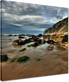 Vászonkép 40x40 Szikla a tengerparton
