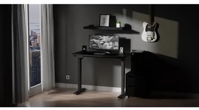 Állítható magasságú asztal LEVANO 120x60 cm fekete