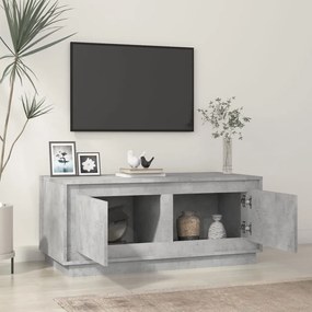 Betonszürke szerelt fa dohányzóasztal 102x50x44 cm