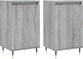 vidaXL 2 db szürke sonoma színű szerelt fa tálalószekrény 40x35x70 cm