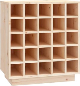 vidaXL tömör fenyőfa borszekrény 55,5x34x61 cm