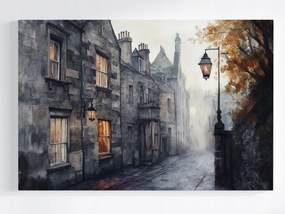 Poszter Város Skócia Edinburgh Este Alkonyat 120x80