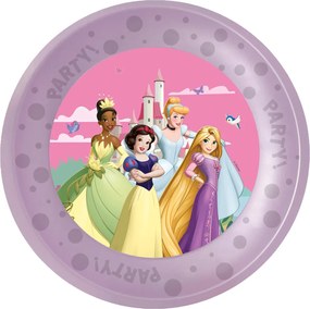 Disney Hercegnők Create Your World micro prémium műanyag lapostányér 4 db-os szett 21 cm