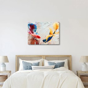 Kép - harcoló hal (70x50 cm)