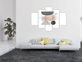 Kép - Vonal művészet virágok N⁰2 (150x105 cm)