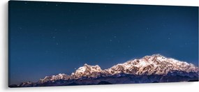 A hegyek és az éjszakai égbolt képe (120x50 cm)