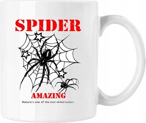 Pókhálós bögre grafika Fehér 330ml