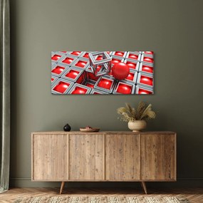 Kép - 3D fémes absztrakció (120x50 cm)
