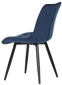 Kék Bársony Étkezőszék. CT-384 BLUE4