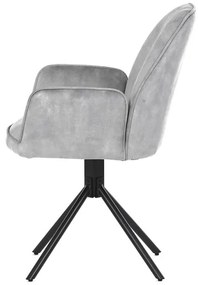 Ezüst Bársony Étkezőszék. HC-511 SIL4