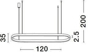 Függeszték Fekete CUPPE NOVA LUCE 9345624