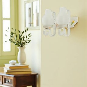 Brilagi - QUEEN fali lámpa 2xE14/40W/230V bükk/krémszínű