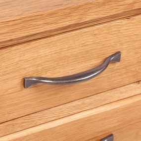 háromfiókos tömör tölgyfa éjjeliszekrény 40 x 30 x 54 cm