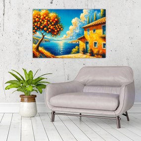 Kép - Ház narancsokkal II. (90x60 cm)