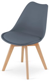 Sötétszürke BALI MARK szék bükk lábakkal