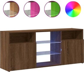 vidaXL barna tölgy színű LED-es TV-szekrény 120x30x50 cm