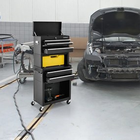 2 az 1-ben gurulós szerszámosláda