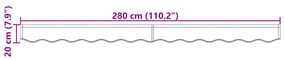 Napernyő Kávézó 3 m Vázhoz Piros 2.8x0.2 m