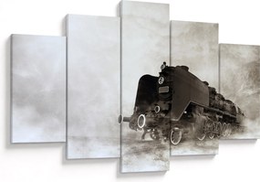 Kép - Vonat a ködben (150x105 cm)