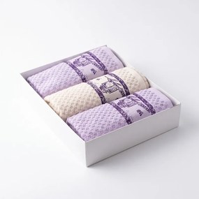 Lavender frottír konyharuha szett 3 db