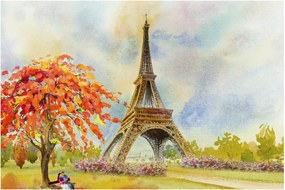 Festett kép az Eiffel-torony (90x60 cm)