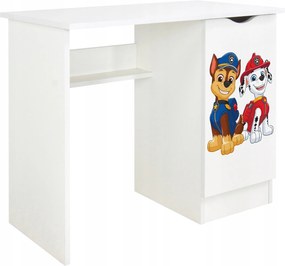 Mancs Őrjárat íróasztal gyerekszekrénnyel Oktatáshoz, játékhoz, tanuláshoz 90x50x77