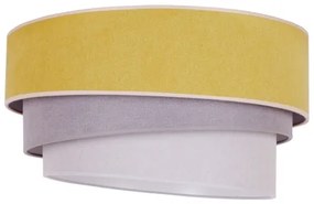 Duolla - Mennyezeti lámpa TRIO 1xE27/15W/230V d. 45 cm sárga/szürke/fehér