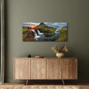Kép - Kirkjufell naplementében (120x50 cm)
