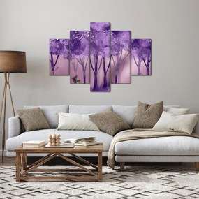 Kép - Szarvasok egy varázslatos erdőben (150x105 cm)