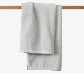 Goldea bordűr nélküli frottír törölköző és fürdőlepedő soft – szürke 50 x 100 cm