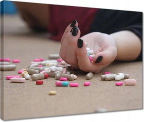 Vászonkép 40x30 Pokol van a fejemben