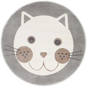 Szürke gyerek szőnyeg ø 80 cm Soft – FD