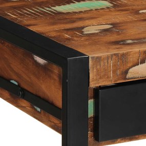 íróasztal többszínű 100x50x75 cm tömörfa, újrahasznosított fa