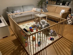 SC BRANKO nagyméretű fa járóka 140x200