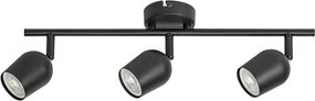Rabalux 73103 - LIANET irányítható spotlámpa 3xGU10/15W/230V fekete