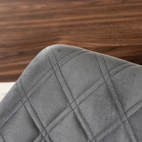 Szürke Bársony Étkezőszék. LUISE